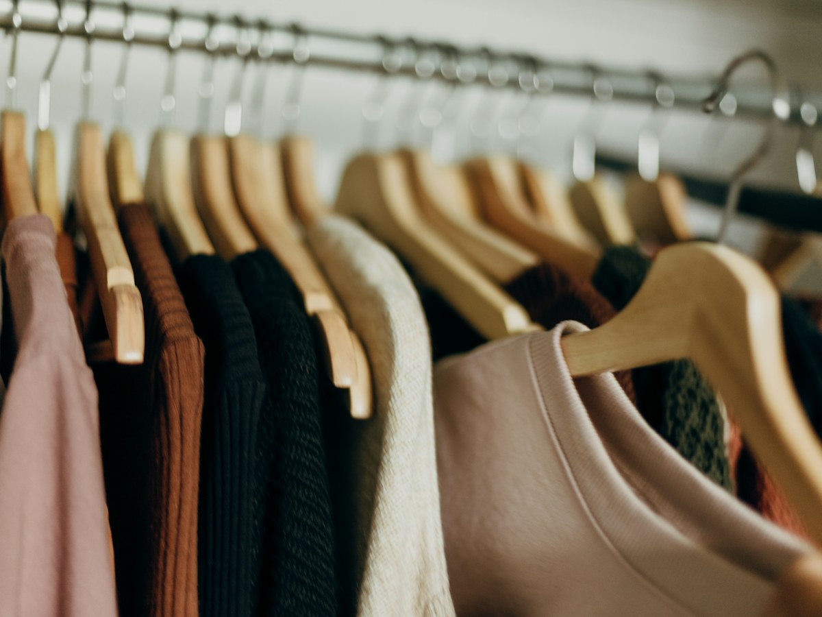 a row of clothes